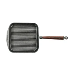 Outlet Traditional Cast Iron Square Grill Pan, 25cm Serveware|Pots & Pans
