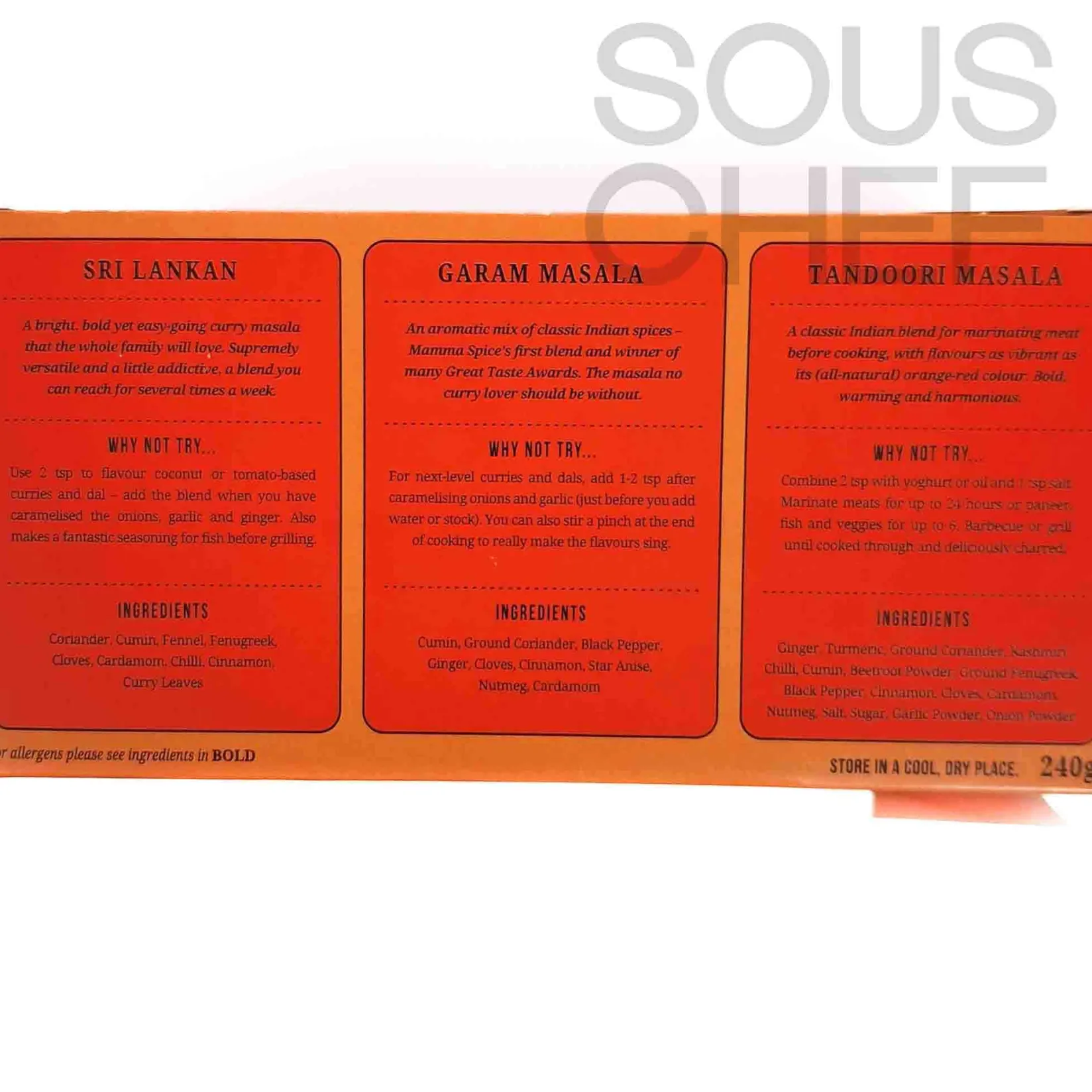 Curry Blend Trio, 240g Ingredients Brands|Herbs & Spices