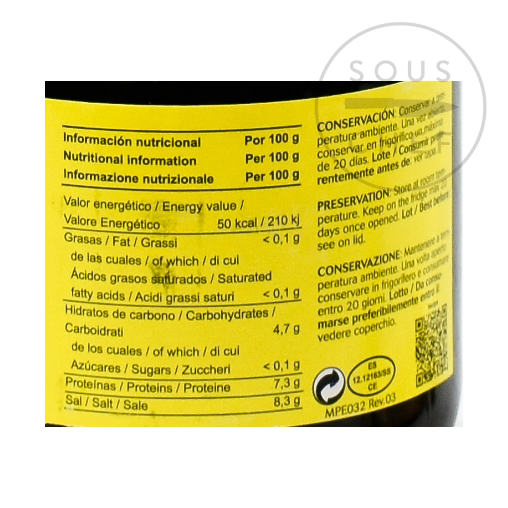 Hot Squid Ink Jar (Cuttlefish Ink) Ingredients Brands|Spanish Ingredients