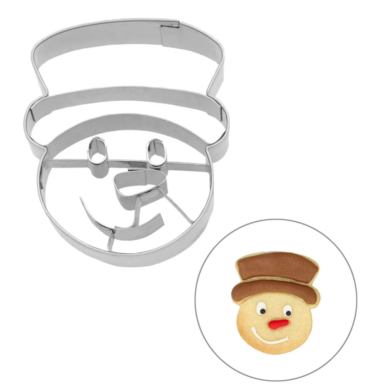 Best Stainless Steel Snowman Head Cookie Cutter, 6cm Baking Supplies & Equipment
