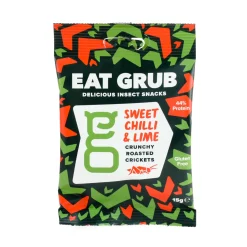 Discount Sweet Chilli & Lime Crunchy Roasted Crickets, 15g Ingredients Brands|Made In The Uk