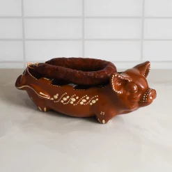 Outlet Terracotta Chorizo Pig Serving Dish, 30cm Tableware Brands