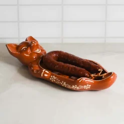 Clearance Terracotta Chorizo Pig Serving Dish, 33cm Tableware Brands