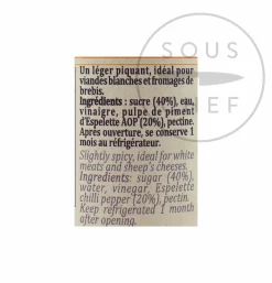 Sale Espelette Pepper Jelly, 90g Ingredients Brands|French Ingredients
