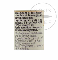 Hot Espelette Chilli Pepper Puree, 90g French Ingredients|Herbs & Spices