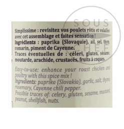 Clearance Roast Chicken Spice Blend, 70g Ingredients Brands|Herbs & Spices