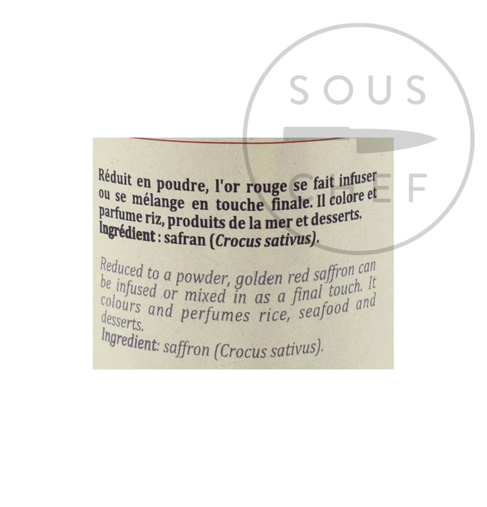 Clearance Saffron Powder, 0.5g Ingredients Brands|Middle Eastern Ingredients