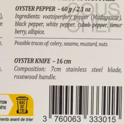 The Oyster Farmer Box Ingredients Brands|French Ingredients