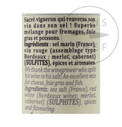 Discount Winemaker's Salt, 100g Ingredients Brands|French Ingredients