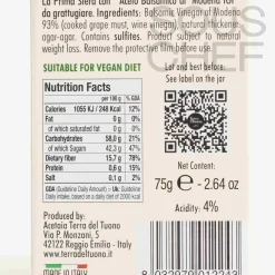 Sale The First Sphere with Balsamic Vinegar Of Modena, 75g Ingredients Brands|Oil, Vinegar & Dressings