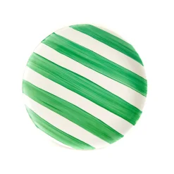 Clearance Green Stripe Porcelain Dinner Plate, 27.5cm Tableware Brands|Plates