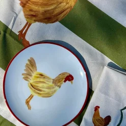 Hot Menchu Chicken Porcelain Side Plate, 21cm Plates|Crockery & Dinnerware