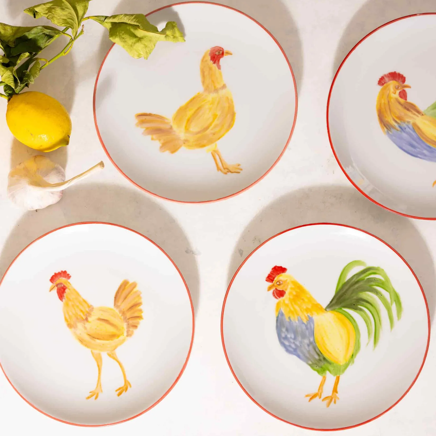 Hot Menchu Chicken Porcelain Side Plate, 21cm Plates|Crockery & Dinnerware