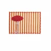 Outlet Striped Amanita Mushroom Cotton Placemat Tableware Brands
