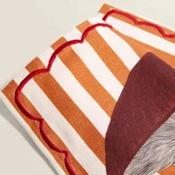 Striped Shiitake Mushroom Cotton Placemat Tableware Brands