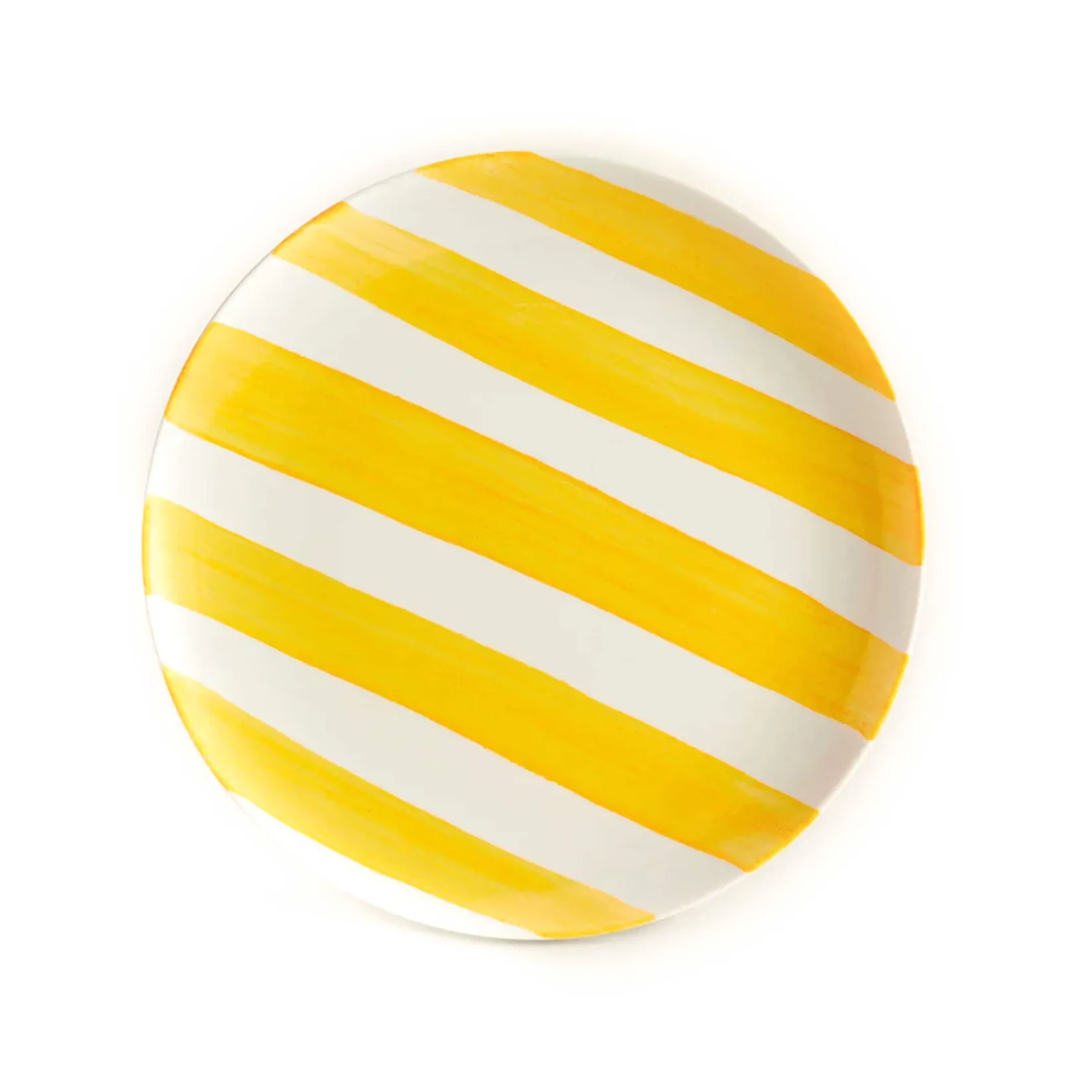 Hot Yellow Stripe Porcelain Dinner Plate, 27.5cm Tableware Brands|Plates