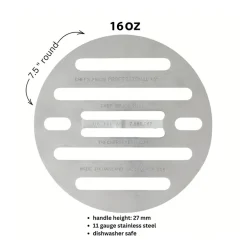Hot The Round Chef's Press, 16oz American Ingredients|Kitchen Tools & Utensils