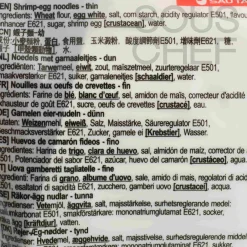 Outlet Thin Shrimp Egg Noodles, 454g Ingredients Brands