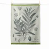 Hot Olive French Jacquard Tea Towel Kitchen Textiles & Clothing