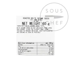 Online Toasted White Sesame Seeds, 60g Ingredients Brands|Korean Ingredients