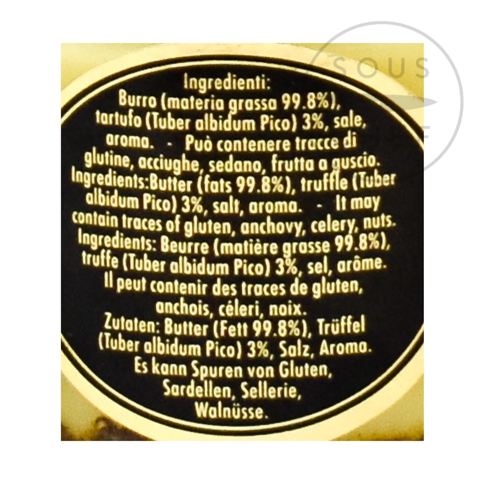 Truffle Butter Ingredients Brands|Italian Ingredients