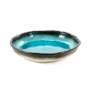 New Turquoise Large Round Dish, 21.5cm dia x 4cm high Japanese Ingredients|Japanese Tableware