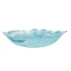 New Turquoise Marble Glass Serving Bowl, 30x23cm Crockery & Dinnerware|Bowls