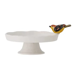 Outlet Tweet White Stoneware Cake Stand, 19cm Tableware Brands