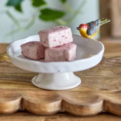 Outlet Tweet White Stoneware Cake Stand, 19cm Tableware Brands
