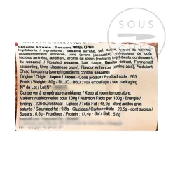 Hot Ume Roasted Sesame Seeds, 80g Japanese Ingredients|Sauces & Condiments