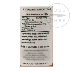New Extra Hot Sauce, 370ml Ingredients Brands|Mexican Ingredients
