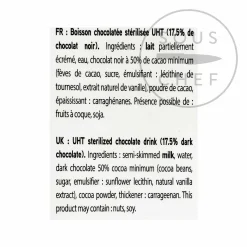 Best Celaya Liquid Hot Chocolate, 1 litre Ingredients Brands|French Ingredients