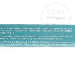Hot Ventresca de Atun Claro Tuna in Olive Oil, 120ml Ingredients Brands|Spanish Ingredients