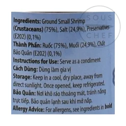 Sale Vietnamese Shrimp Paste Ingredients Brands|Southeast Asian Ingredients