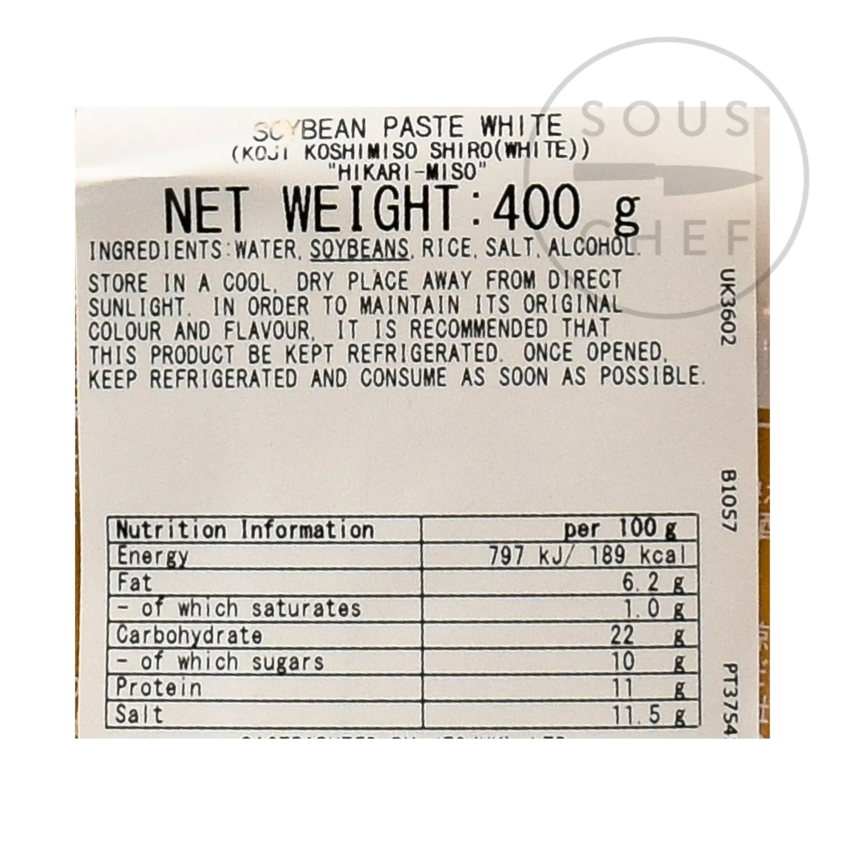 Hot White Miso Paste, 400g Japanese Ingredients|Sauces & Condiments