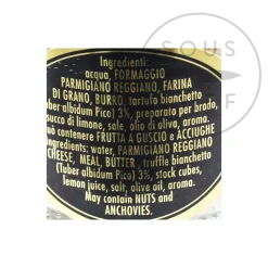 New White Truffled Sauce with Parmesan & Butter, 90g Italian Ingredients|Vegetables