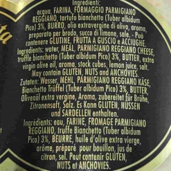 New White Truffled Sauce with Parmesan & Butter, 90g Italian Ingredients|Vegetables