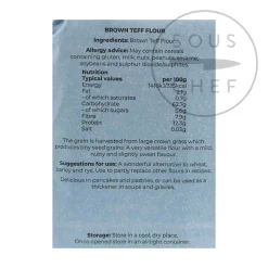 Hot Wholegrain Brown Teff Flour, 500g Ingredients Brands|African Ingredients