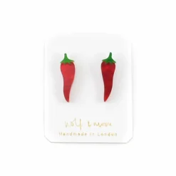 Hot Chilli Pepper Stud Earrings Tableware Brands