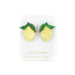 Hot Mini Lemon Stud Earrings Tableware Brands