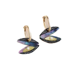 Clearance Mussel Hoop Earrings Tableware Brands