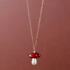 Clearance Red Mushroom Necklace Tableware Brands