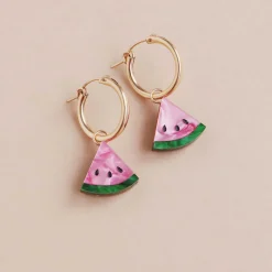 Discount Watermelon Hoop Earrings Tableware Brands