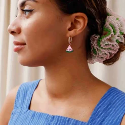 Discount Watermelon Hoop Earrings Tableware Brands