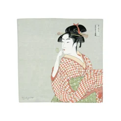 Online Woman Print Furoshiki Wrapping Cloth Japanese Ingredients|Japanese Tableware