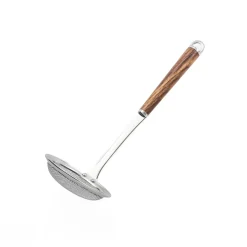 Online Wood Handle Stainless Steel Coarse Mesh Skimmer Kitchen Tools & Utensils