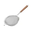 Discount Wood Handle Stainless Steel Mesh Strainer Kitchen Tools & Utensils