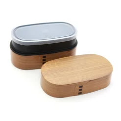 Sale Wood Tone Double Layer Bento Box, 900ml Tableware Brands|Japanese Ingredients