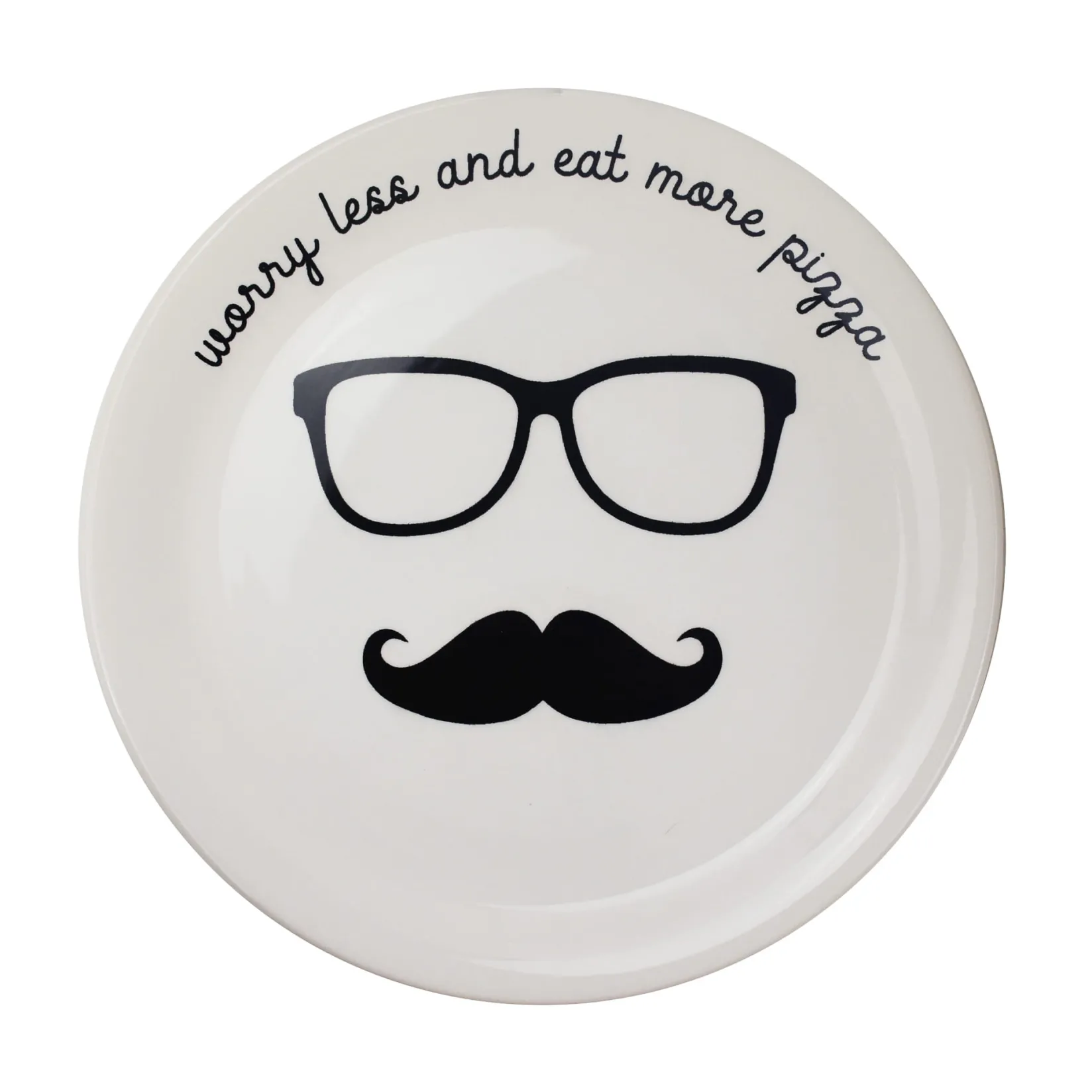 Sale Worry Less And Eat More Pizza Pizza Plate, 31cm Tableware Brands|Italian Ingredients