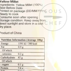 New Yellow Millet, 454g Ingredients Brands|Chinese Ingredients